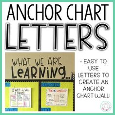 an anchor chart with the words, what we are learning and how to use it