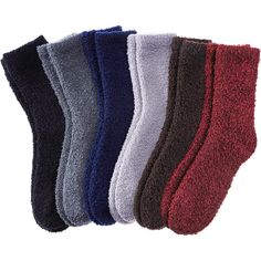 Specifications: Super soft warm microfiber stretchy women fuzzy socks are made of premium quality polyester & spandex. One Size: 9-11 (fit women's shoe sizes 6-10). The elastic bands at the ankle do not compress your legs giving you the best, comfortable wear experience for everyday activities and even during sleep. Very soft cozy socks are made of premium Microfiber provide maximum coziness for your feet keeping them warm, soft and sweat-free. By using fine needle to dense the stitches of cloth Chenille Socks, Warm Gifts, Sleeping Socks, Outdoor Socks, Cabin Socks, Cuff Design, Fluffy Socks, Men Socks, Sock Animals