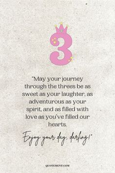 a piece of paper with a quote on it that says, may your journey through the three