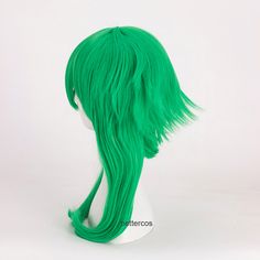 VOCALOID Megpoid Gumi Cosplay Wig Anti-Alice Grass Green Heat Resistant Synthetic Hair Wig + Wig Cap Vocaloid Wigs, Gumi Cosplay, Grass Green, Cosplay Wig, Wig Cap, Green Grass, Hair Wig, Cosplay Wigs, Synthetic Hair