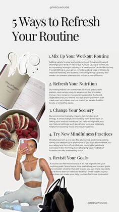 Looking to break free from routine and bring new energy to your day? Discover 5 simple ways to add variety to your daily habits, from freshening up your workout routine to exploring mindfulness in new ways. Perfect for anyone wanting to stay motivated, achieve balanced wellness, and keep life exciting!  refresh your routine, daily habit variety, wellness tips, fitness ideas, change your routine, lifestyle tips, boost motivation, mindfulness ideas, self-care habits, goal setting, improve wellness, workout variety, balanced wellness, healthy habit changes, energize routine, mental health tips, personal growth, outdoor workout, healthy eating variety Healthy Habits For Women Lifestyle, Daily Habits To Improve Your Life, Healthy Habits For Women, Habits For Women, Boost Motivation, Routine Lifestyle, Good Leadership Skills, Routine Daily, Study Apps