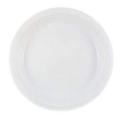 an empty white plate on a white background