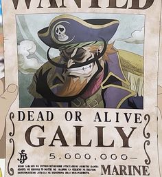 a wanted poster with a pirate holding it up in front of the viewer's face