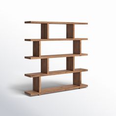 Annora Wide Bookcase Geometric Bookcase, Wide Bookcase, Modern Lake House, Modern Home Office, Home Office Furniture, All Modern, Modern Home, Engineered Wood