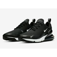 Nike Air Max 270 Golf Shoes Mens Size 11 Black/White Athletic Spikeless Shoes Condition: New Without Box. Golf Shoes Mens, Air Max 270, Nike Air Max 270, Golf Shoes, Air Max, Nike Men, Nike Air Max, Nike Shoes, Athletic Shoes