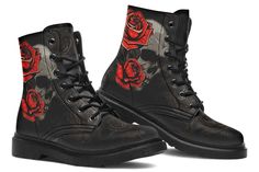 • Custom printed boots• Amazing colours and vibrant print• 100% Vegan leather• Memory EVA insole for maximum comfort• Robust and flexible rubber outsole with steel shank• Real stitch on the outsole for style & durability• Water resistant Made With Love Just For You!Orders Estimated Delivery Time: 3 - 6 weeks Dark Roses, Printed Boots, Tattoo Skull, Boot Print, Men's Boots, Red Rose, Made With Love, Boots Black, Boots Men