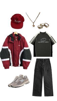 Y2k Outfits Men, Fire Clothes, Collage Outfits, Slay Outfits, Outfits Hombre, Streetwear Clothes, Baggy Style, Street Style Outfits Men, Street Fashion Men Streetwear