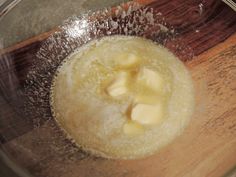 some food is being cooked in a bowl