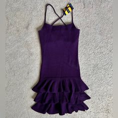 Nwt Discontinued Royal Purple Cross Back Dress With Double Lined Bust - Never Worn, I Got This A Long Time Ago As A Gift And Never Had A Chance To Wear It And Now It’s Too Snug On Me, But It’s A Beautiful Dress! Purple Ruffle Dress, Rugby Ralph Lauren, Womens Rugby, Cross Back Dress, Purple Cross, Boutique Couture, Drop Waist Dress, Ralph Lauren Dress, Dropwaist Dress