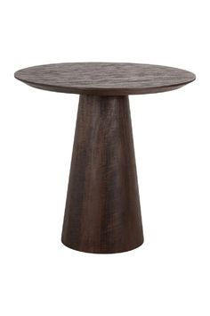 Wooden Pedestal Bistro Table | OROA Willow | Oroa.com Pedestal Bistro Table, Wood Bistro Table, Wooden Pedestal, Big Room, Decorative Wall Sconces, Table Bistrot, Side Table With Storage, Table Round, European Furniture