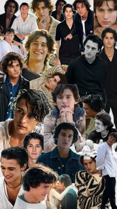 the collage shows many different people and their faces