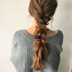 Plait Ponytail, Plaited Ponytail, Ponytail Ideas, Waist Length Hair, Fashionable Accessories, Face Hair, Grunge Hair