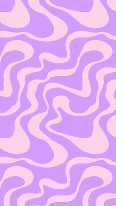 an abstract pattern with wavy lines in pink and white colors on a light purple background