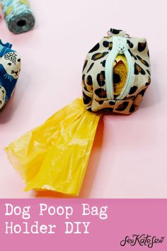 DIY Dog Poop Bag Holder see kate sew Poop Bag Holder Pattern, Bag Holder Diy, Poop Bag Holder Diy, Dog Poop Bag Holder Diy, Pete The Cat Costume, Dog Poo Bag Holder, Cat Costume Diy, Bag Holder Pattern, Doggie Bag