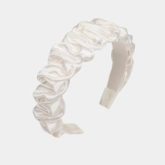 Jennifer Behr "Lia" ruched headband in silk satin  Approx. 1"W One size fits most  Made in USA Aesthetic Headband, Jennifer Behr, Bergdorf Goodman, Silk Satin, Aesthetic Clothes, Made In Usa, Tops Designs, Satin, Silk