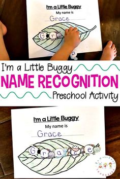 i'm a little buggy name recognition activity for preschool and homeschool