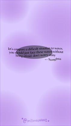 a purple background with a quote on it