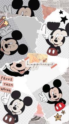 mickey and minnie mouse cut outs with words above them that say i love them wrong