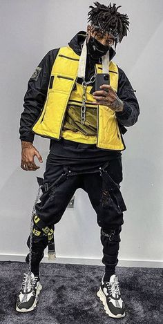 Capoeira Outfit, Dark Fits, King Scar, Techwear Cyberpunk, Techwear Jacket, Tech Wear, Techwear Fashion, Cyberpunk Clothes