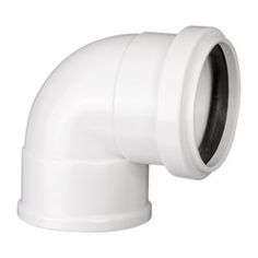 a white plastic pipe on a white background