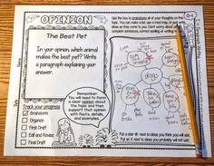 the best pet worksheet for students to practice their writing skills and help them understand what they are doing