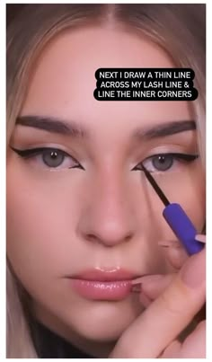 Eyeliner Styles Videos, Eyeliner Tutorial Cateye, Cateye Eyeliner Tutorial, How To Do Cateye Eyeliner, Eyeliner Tutorial Videos, Eye Liner Tips, Eye Makeup Liner, Eye Liner Designs Eyeliner Styles, Makeup Eyeliner Tutorial