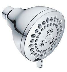 the shower head is clean and ready to be used by someone in their home or office