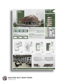 an architectural brochure for a building that is being built