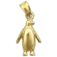 "Charm your charm bracelet with this delightful 14k gold Penguin charm. Encompassed in glistening 14k gold the charm showcases a miniature rendition of a penguin perfect for your collection. Charm is crafted out of polish finish with open back design; it measures 3/8\" wide by 1/2\" high and weighs approximately 0.9 grams. SKU# 1614 IMPORTANT NOTE: Recommended for charm bracelet or necklace as well! -- AVAILABILITY -- * Made-to-Order * FREE First Class Mail Shipping * Jewelry Box Included * Avai Gold Charm, Jewelry Plate, Charm Pendant, Custom Jewelry, Penguins, Solid Gold, Jewelry Box, Charm Bracelet, Miniatures