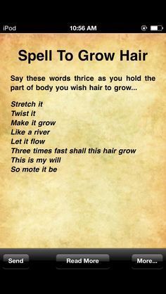 Hair Growth Spell, Growth Spell, Easy Spells, Magia Das Ervas