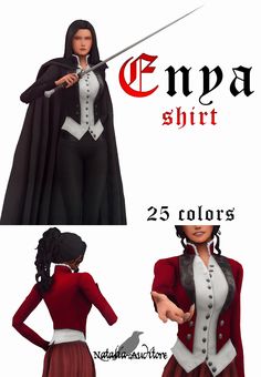 Enya shirt | Natalia-Auditore en Patreon Sims Cc Victorian, Sims 4 Cc Magic Clothes, Sims 4 Maxis Match Vampire Cc, Sims 4 Vampire Cc Clothes, Sims 4 Vampire Cc, Sims 4 Cc Patreon, Sims 4 Maxis Match, Ts4 Mods, Cc Patreon