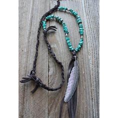 Feather & leather necklace is handcrafted by local artisan’s from the Black Hills of South Dakota. The feather symbolizes great strength & leadership, it also brings good luck and hope to the wearer. The combination magnesite turquoise with leather is a real beauty, and measures 34.” Western Necklace, Western Necklaces, Cowgirl Jewelry, Feather Pendant, Handcrafted Necklace, Black Hills, Mom Necklace, Western Jewelry, Real Beauty