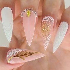 Be Leaf In Yourself, Long Nail Art, Sassy Nails, Beauty Nails Design, Ugly Duckling, Gel Nail Designs