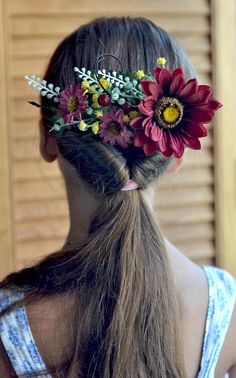 Fall wedding comb Burgundy flowers hair piece Autumn bridal comb yellow floral hair comb gerbera head piece fall hair comb Ready to ship  the size of composition is 21 x 10cm (8,27 x 4 inches)  Perfect for rustic, woodland wedding styles and fall wedding  Gerbera and small yellow gypsophila And it can be a wonderful gift in the gift box. materials:  - fabric flower - berries - leaves - floral tape - my love Thank you for visiting  Please visit my other items. I hope you will find something sp... Accessories Bride, Autumn Bridal, Floral Hair Comb, Wedding Comb, Flower Hair Pieces, Floral Hair Combs, Bride Hair, Flower Crown Wedding, Floral Tape