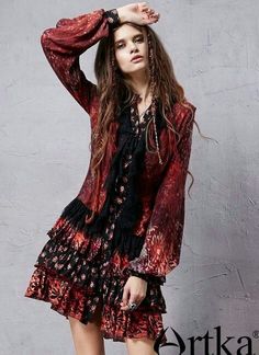 Gig Outfit, Mode Hippie, Dress Layered, Witchy Fashion, Lantern Sleeve Dress, Supply Chain Management, Designs For Dresses, New Skin, Estilo Boho