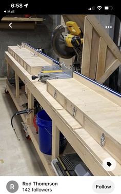 the workbench is being built and ready to be used