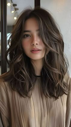 Short Fluffy Hair, Hair Inspiration Long, Short Human Hair Wigs, Layered Hairstyles, Hairstyle Tutorials, Hairstyles For Layered Hair, Haircut Inspo, Dark Brown Hair Color