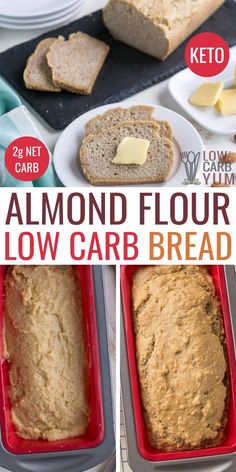 an image of almond flour low carb bread