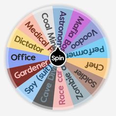 a spinning wheel with words in different languages on the front and back sides, labeled