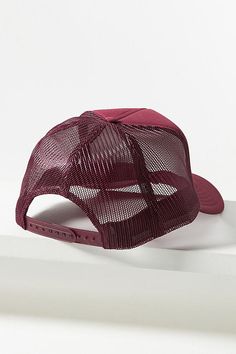 Polyester Spot clean Imported | Out of Office Trucker Hat by Ascot + Hart in Purple, Women's, Polyester at Anthropologie Ascot Hats, Purple Hats, Out Of Office, I Feel Pretty, Feel Pretty, Alo Yoga, Hats For Women, Trucker Hat, Accessories Hats