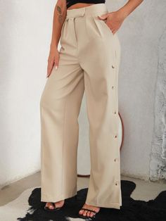 Pleated Wide Leg Pants, Professional Chic, Weekend Fashion, Practical Fashion, Wide Leg Sweatpants, Perfect Pant, Online Shopping Websites, Shop Jeans, Pantalon Large