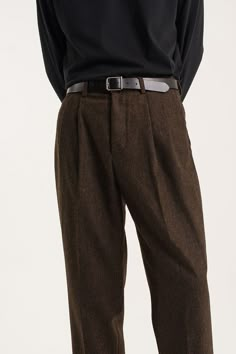 Style Brown Pants, Dark Brown Pants, Academia Aesthetic Outfit, Aesthetic Outfits Men, Academia Style, Dark Academia Fashion