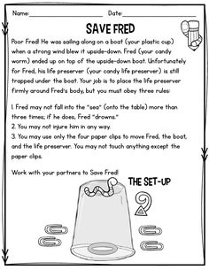 an activity sheet with instructions to help students learn how to use the printable paper