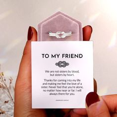 Cute Promise Rings, Mother Daughter Bonding, Best Friends Sister, To My Best Friend, To My Love, Love Knot Ring, Sisters By Heart, Infinity Love, Knot Design