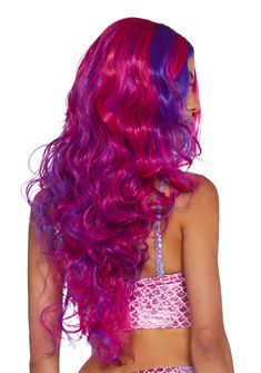 Make waves with this long wig that features voluptuous curls and set in a two tone pink and purple colorway. Halloween Costume Boots, School Halloween Costumes, Mermaid Wig, Festival Shop, Make Waves, Costume Store, Group Costumes, Mermaid Hair, Long Wigs