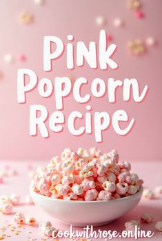 This pink popcorn is a sweet, colorful treat that’s perfect for parties, movie nights, or just a fun snack!