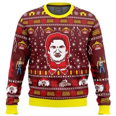 Russell for the Holidays Big Trouble in Little China Ugly Christmas Sweater Big Trouble In Little China, Anime Christmas, Fan Anime, Christmas Sweater Men, Before Midnight, Chic Sweaters, Sweater Gift, Christmas Gifts For Women, Sweater Design