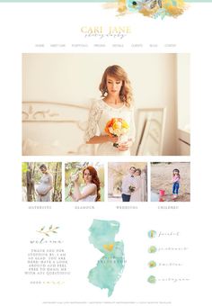 the wedding website is designed to look like it has many different colors