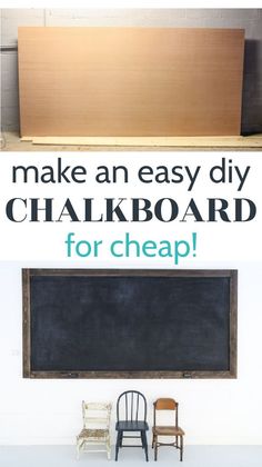 an easy diy chalkboard for cheap