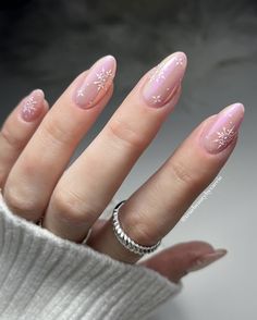 Snowflake Nail Design, Christmas Nails Easy, Soft Nails, Winter Nail Designs, Festival Nails, Winter Nail